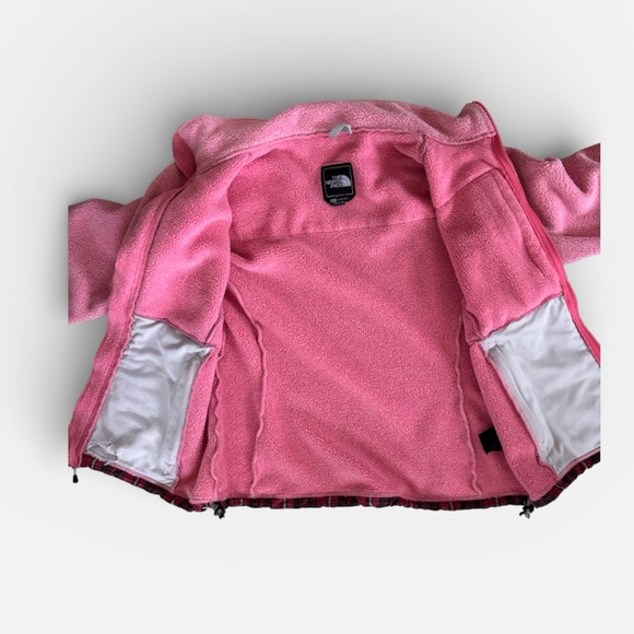 The North Face Pink Plaid Denali Fleece, Small - Picture 4 of 5